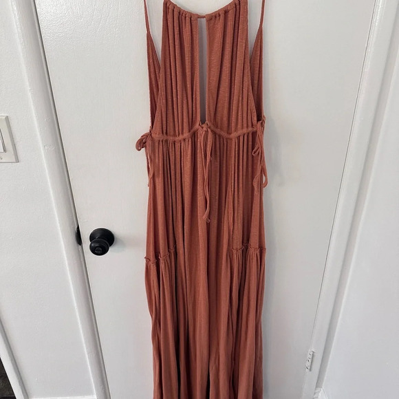 Free People Beach Love Spell Maxi Ribbed Orange Dress - Picture 2 of 7